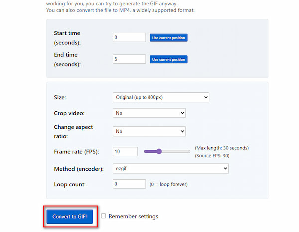 Ezgif Choose Convert To Gif
