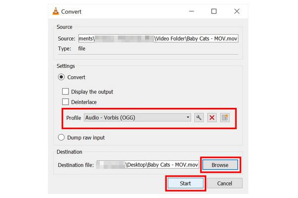 Vlc Media Player Profile Ogg Start