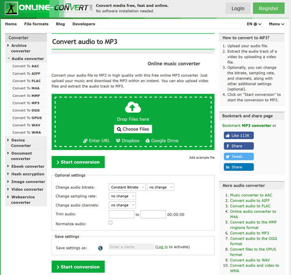 Convertire online