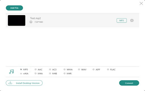 Upload MP2 File