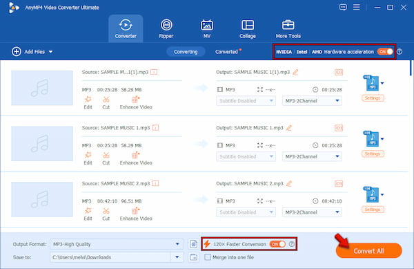 Star Batch Conversion In Anymp4