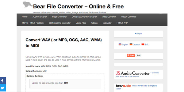 mp3 to midi online free