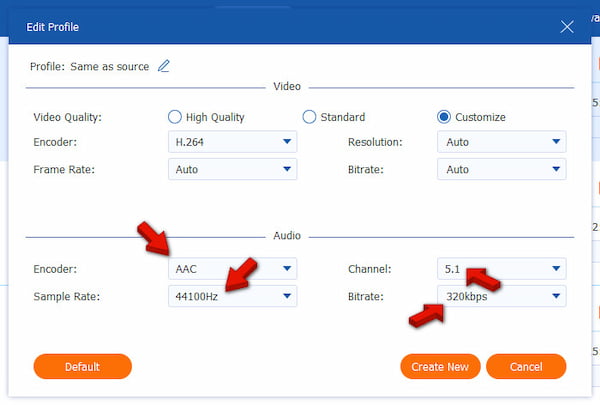Configure Audio Settings In Anymp4 Video Converter Ultimate