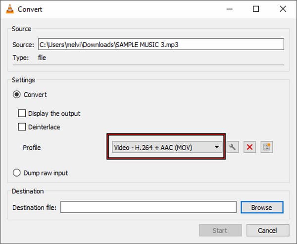 Select Mov Profile To Convert Mp3 In Vlc