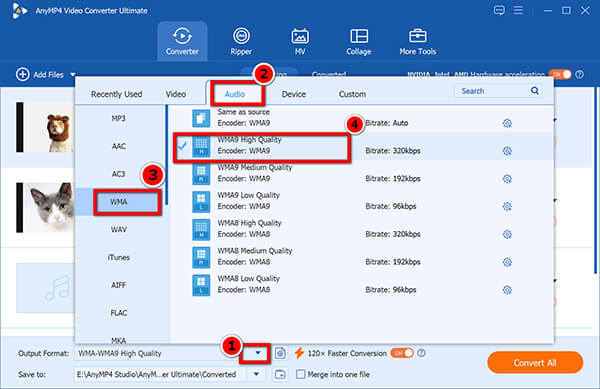 Output Wma High Quality