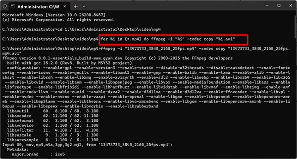 Ffmpeg Free Mp4 To Avi Converter