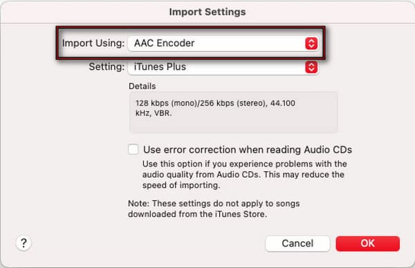 Set Aac Encoder In Import Settings In Apple Music