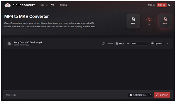 Cloudconvert Mp4 To Mkv Conversion