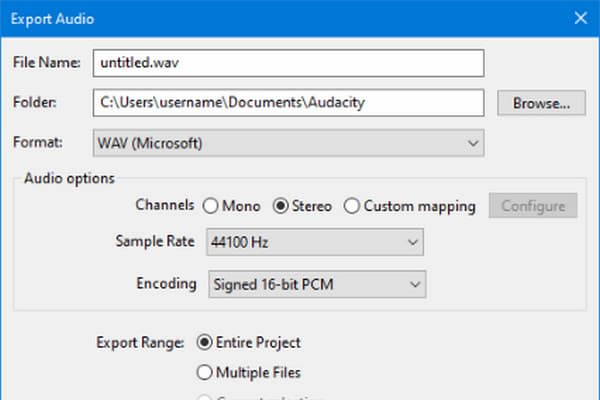 Audacity With Ffmpeg Mpg To Wav Conversion