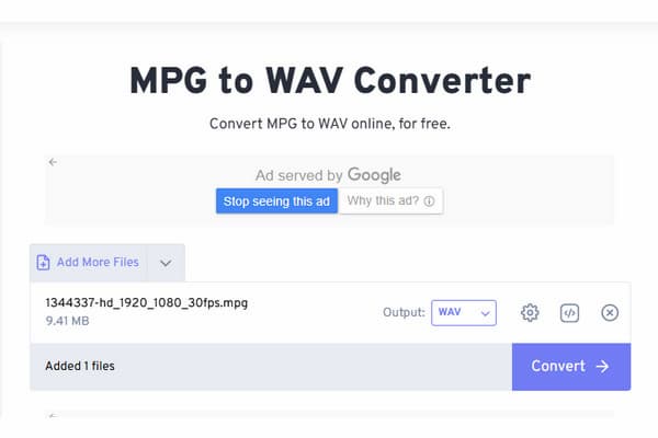 Freeconvert Mpg To Wav Conversion