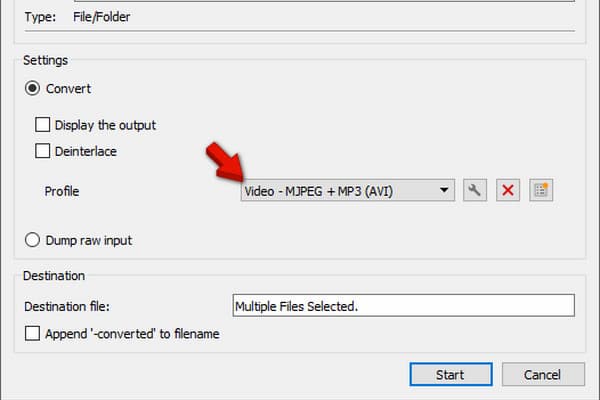 Select Avi Profile To Convert Mts In Vlc