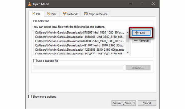 Add Mts Sources In Vlc