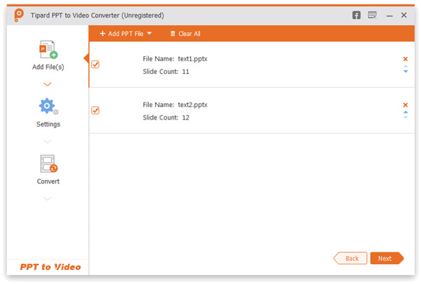 Import PowerPoint Files for Video