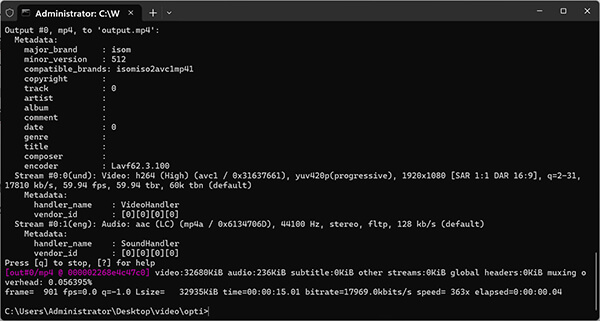 FFmpeg Remux MKV To MP4