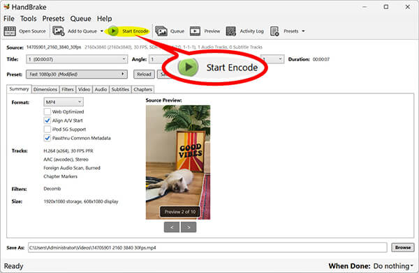 Handbrake Remux MKV To MP4