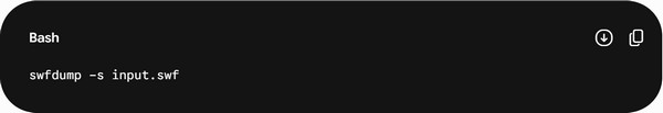 Run Dump Find Audio Swfextract
