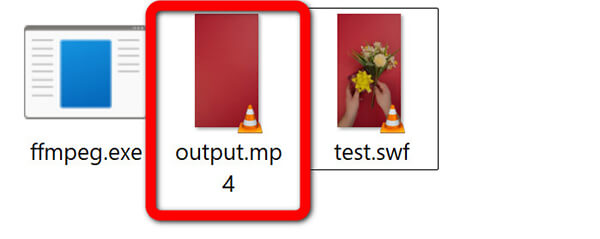 Trova il file MP4 convertito da Ffmpeg