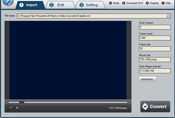 Zdarma SWF MP4 Converter