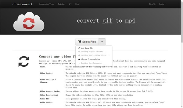 GIF to MP4 converter 