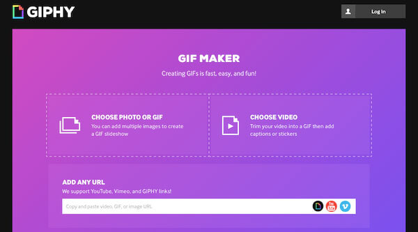 Conversor gratuito de vídeo para Gif - Converta MP4 para Gif