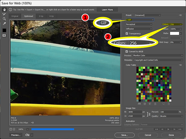 Make Gif Settings In Photoshop