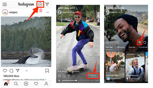 Upload video NAAR Instagram IGTV