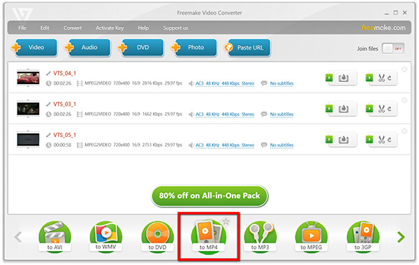 Freemake Video Converter Vob to Mp4