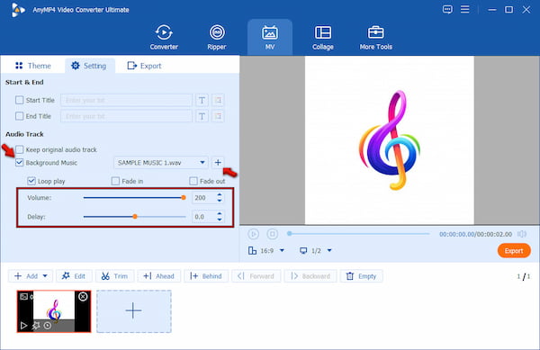 Add Wav Source In Anymp4 Video Converter Ultimate