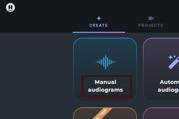 Select Manual Audiograms To Start In Headliner