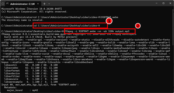 Ffmpeg Convert Webm To Mp3