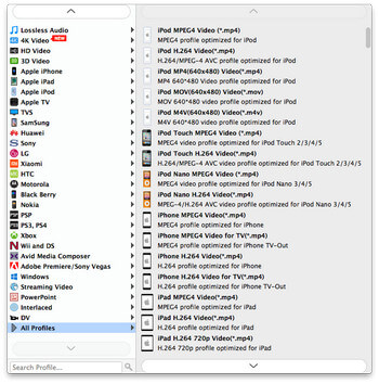 Choose output format