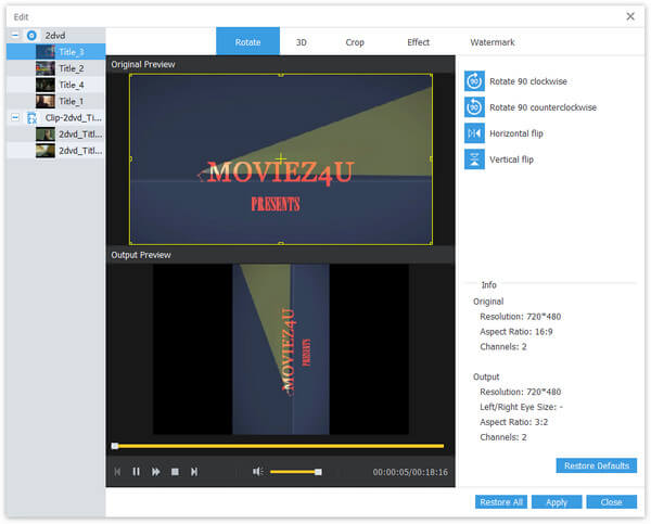 Rotate Video