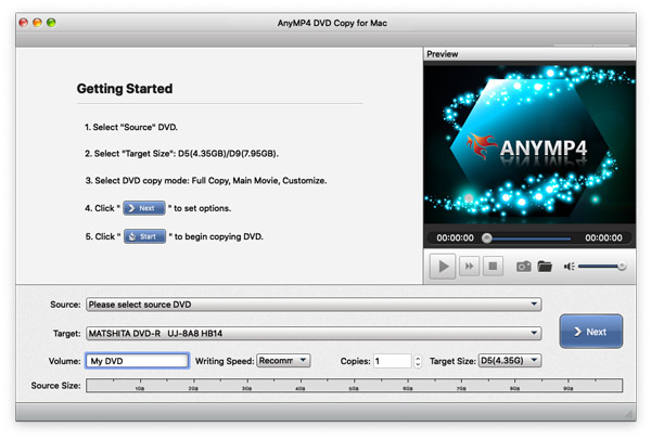 Spusťte Dvd Copy pro Mac