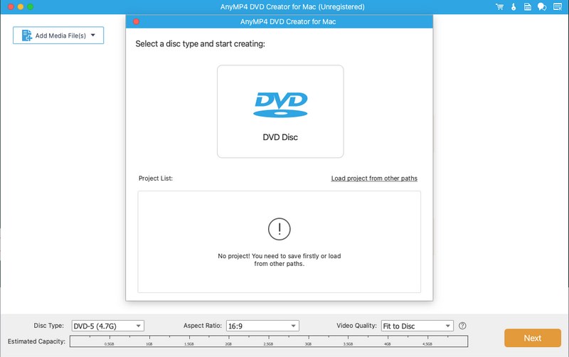 Select Disc Type
