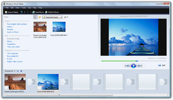 A Windows Movie Maker