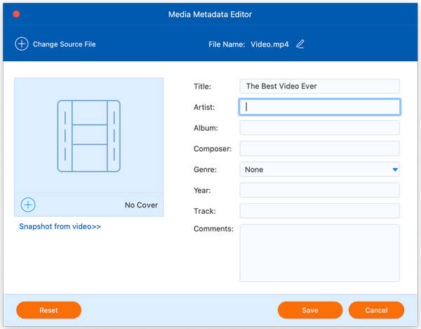 Medie Metadata Editor