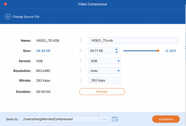 Compresor de vídeo