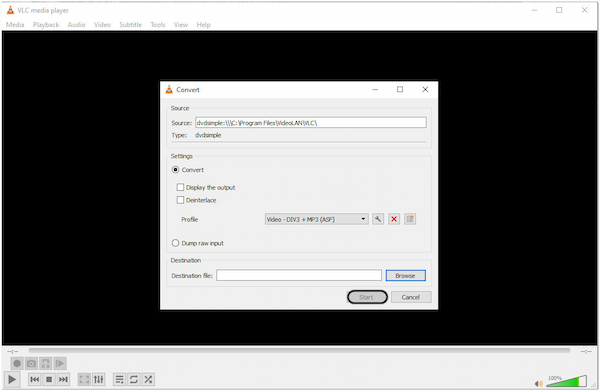 Spuštění VLC Media Player