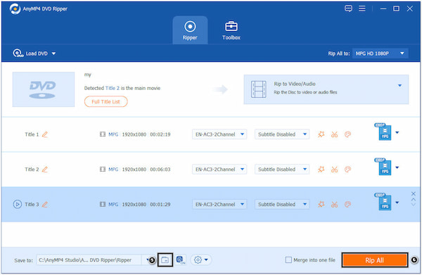 Copiar DVD a formato MPG