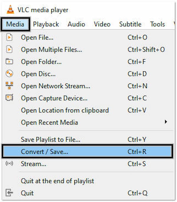 Open Media Tab to VLC