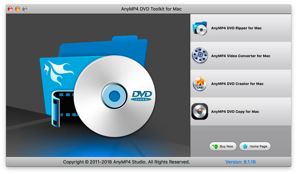 AnyMP4 DVD Toolkit for Mac 8.1.20 full