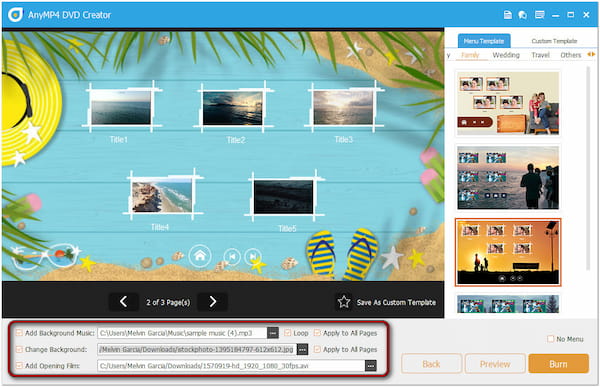 Custom Dvd Menu