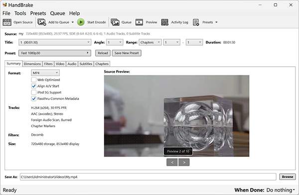 DVD Ripper s ruční brzdou