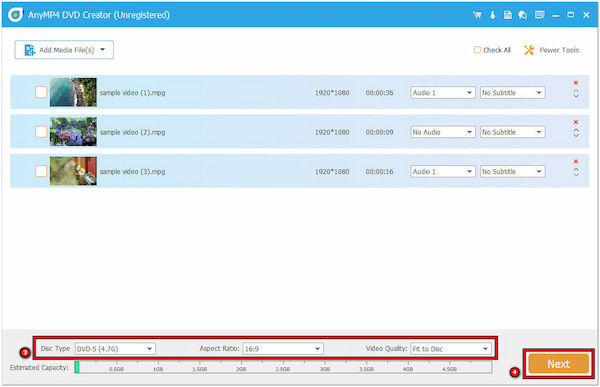 Configura i parametri del DVD