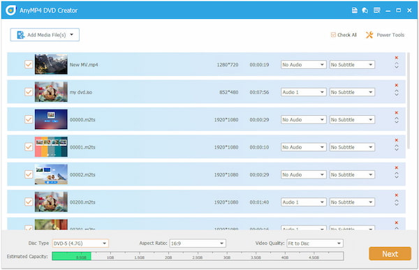 CD to DVD Burner AnyMP4 DVD Creator