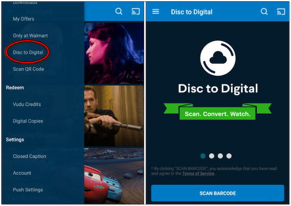 Vudu'da DVD'yi Dijitale Dönüştürün