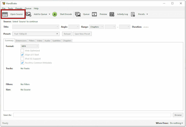 Open DVD Source