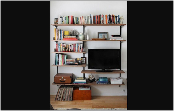 DVD Storage Ideas for Small Space TV Rack