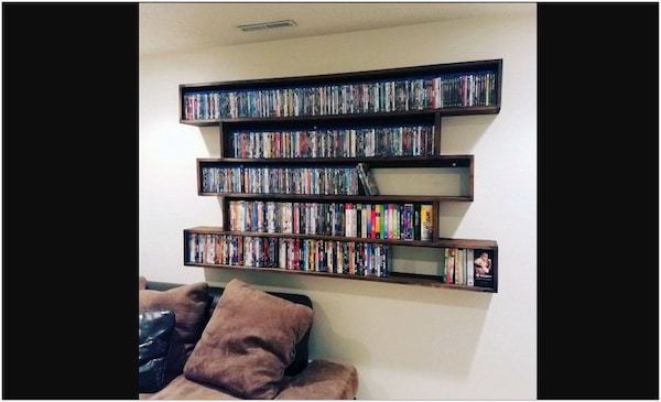 DVD Storage Ideas for Small Space Wall Mount
