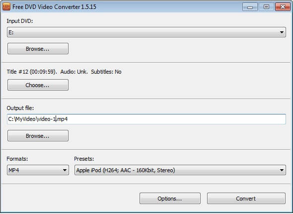 Vapaa DVD Video Converter